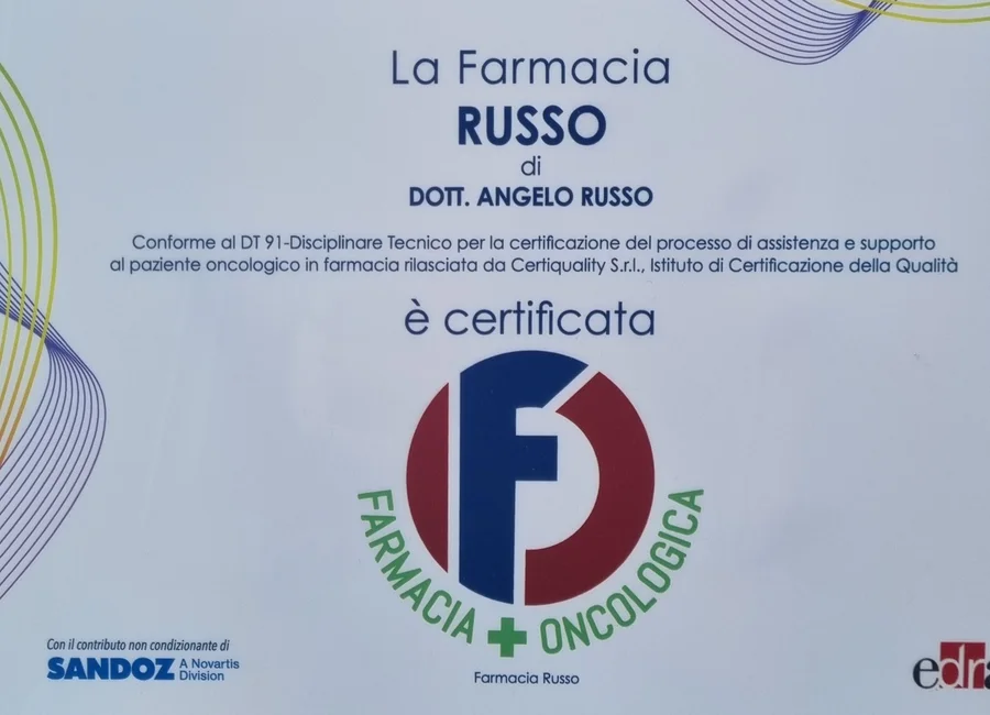 Consulenza oncologica — Farmacia del Quadrivio